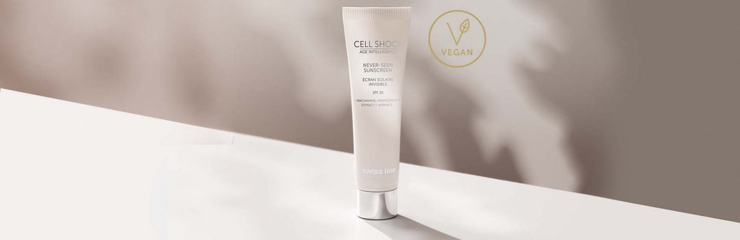 Swissline’s newest sunscreen, Cell Shock Age Intelligence Never-Seen Sunscreen SPF 30, multi-tasks by preventing sun damage, protecting the skin from blue light, and improving and preserving the skin’s condition.