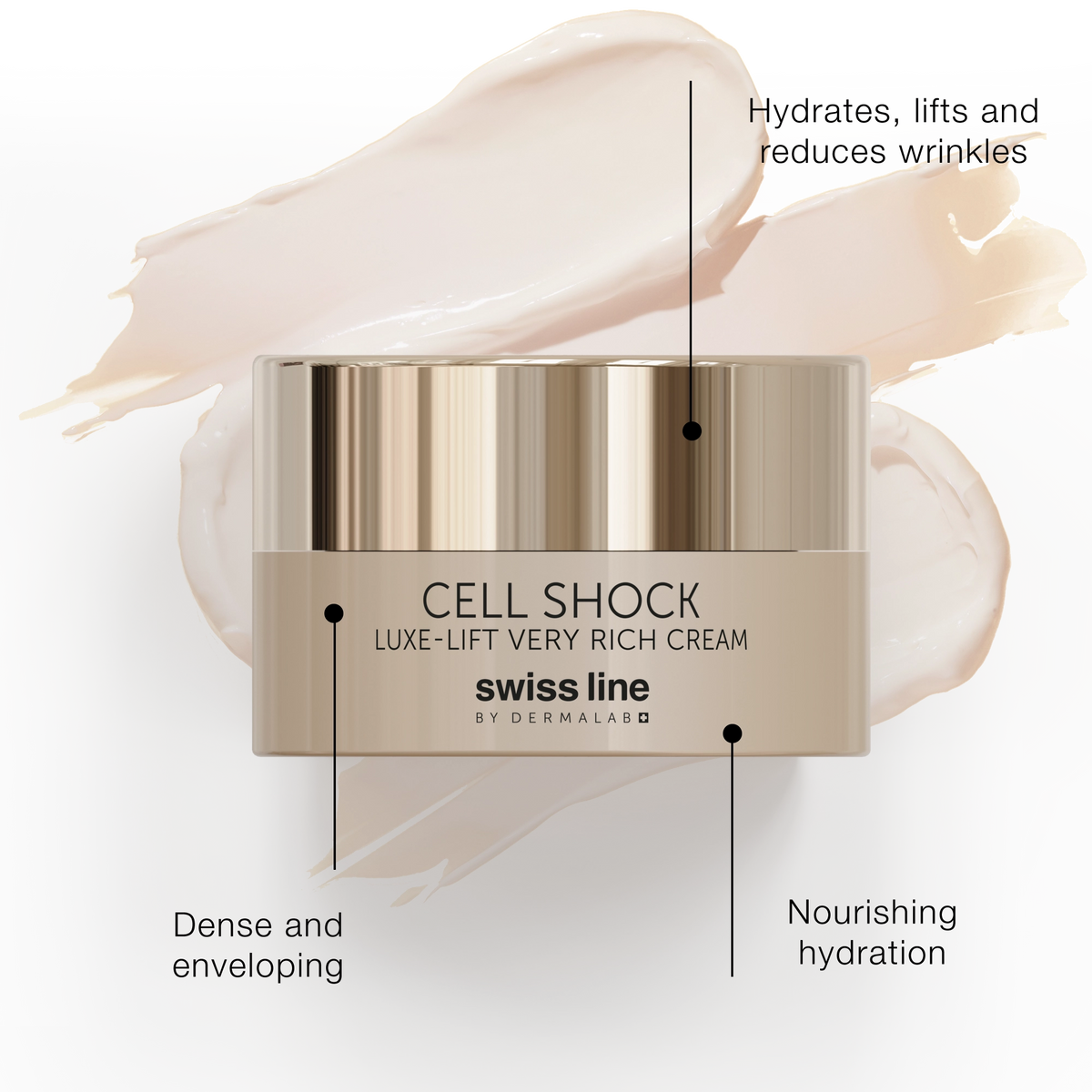 Luxe-Lift Very Rich Cream | Collagen Face Cream | Swissline